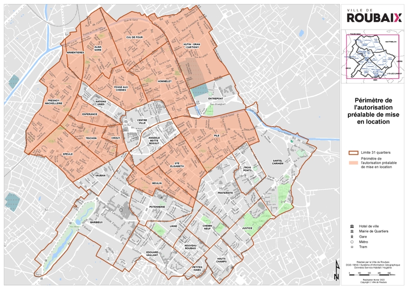 Périmètre de l'autorisation préalable de mise en location 